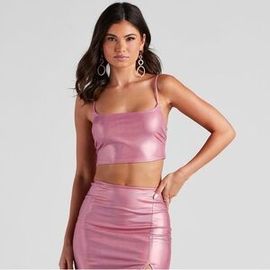 Windsor’s Fantasy Fairy Holographic Crop Top